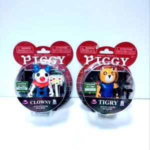 Roblox Piggy Clowny and Tigry Series 1 Action Figure DLC code toy collectibles